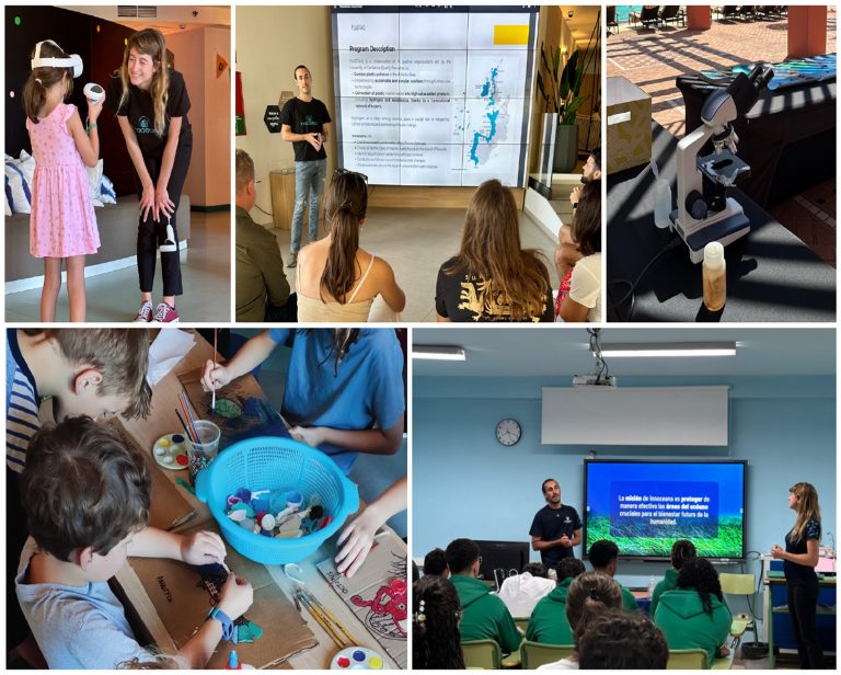 Innoceana hosts educational workshops on ocean plastic pollution awareness.