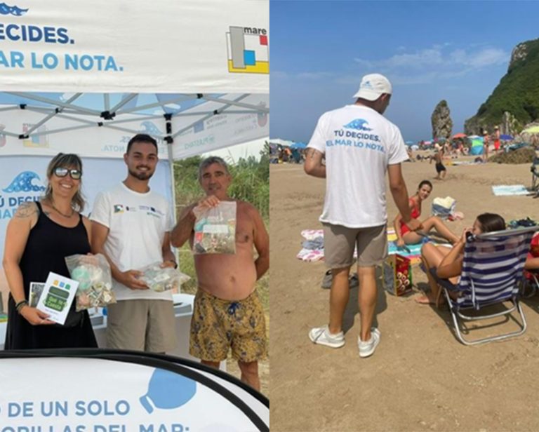 The campaign “Tu Decides. El Mar lo nota” (“You Decide. The Sea feels it”) reaches more than 11,200 people on 31 beaches in Cantabria during the summer.
